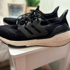 Adidas Black and White Ultraboost Shoes